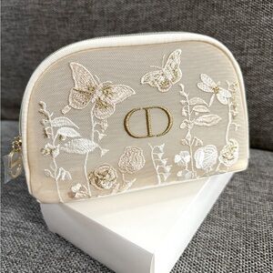 Dior Beauty Mother’s  Day Mesh Butterfly Makeup Bag Pouch New Authentic